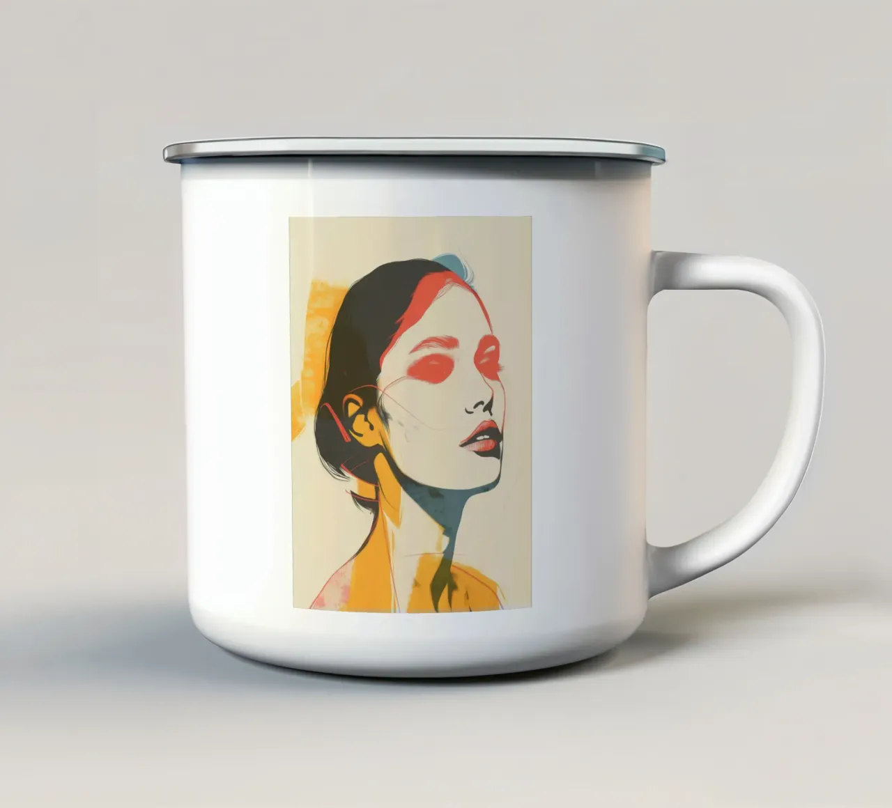 Arte da parete di Imagine tazza in smalto da Imagine