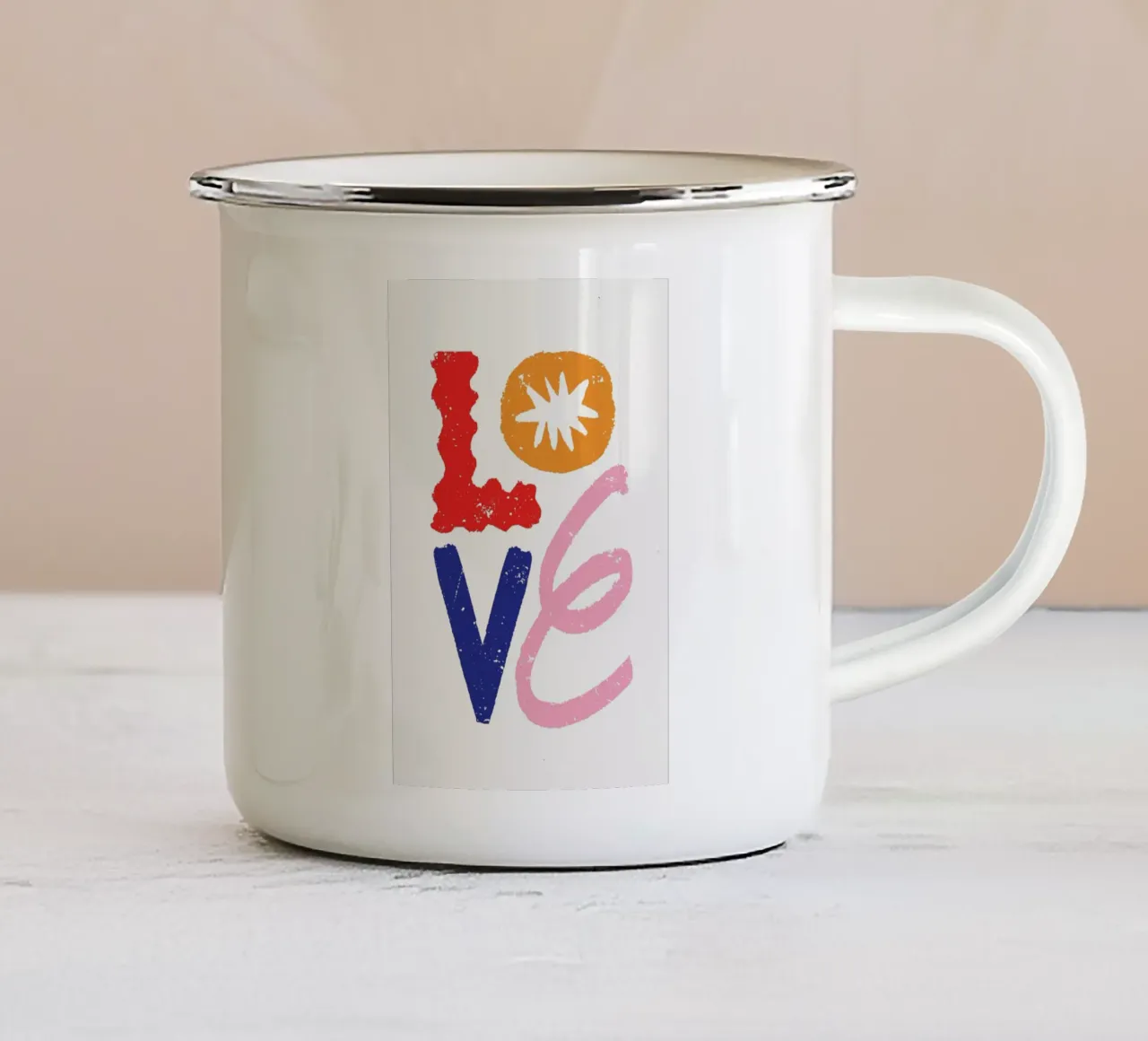 Love Close tazza in smalto da Pure