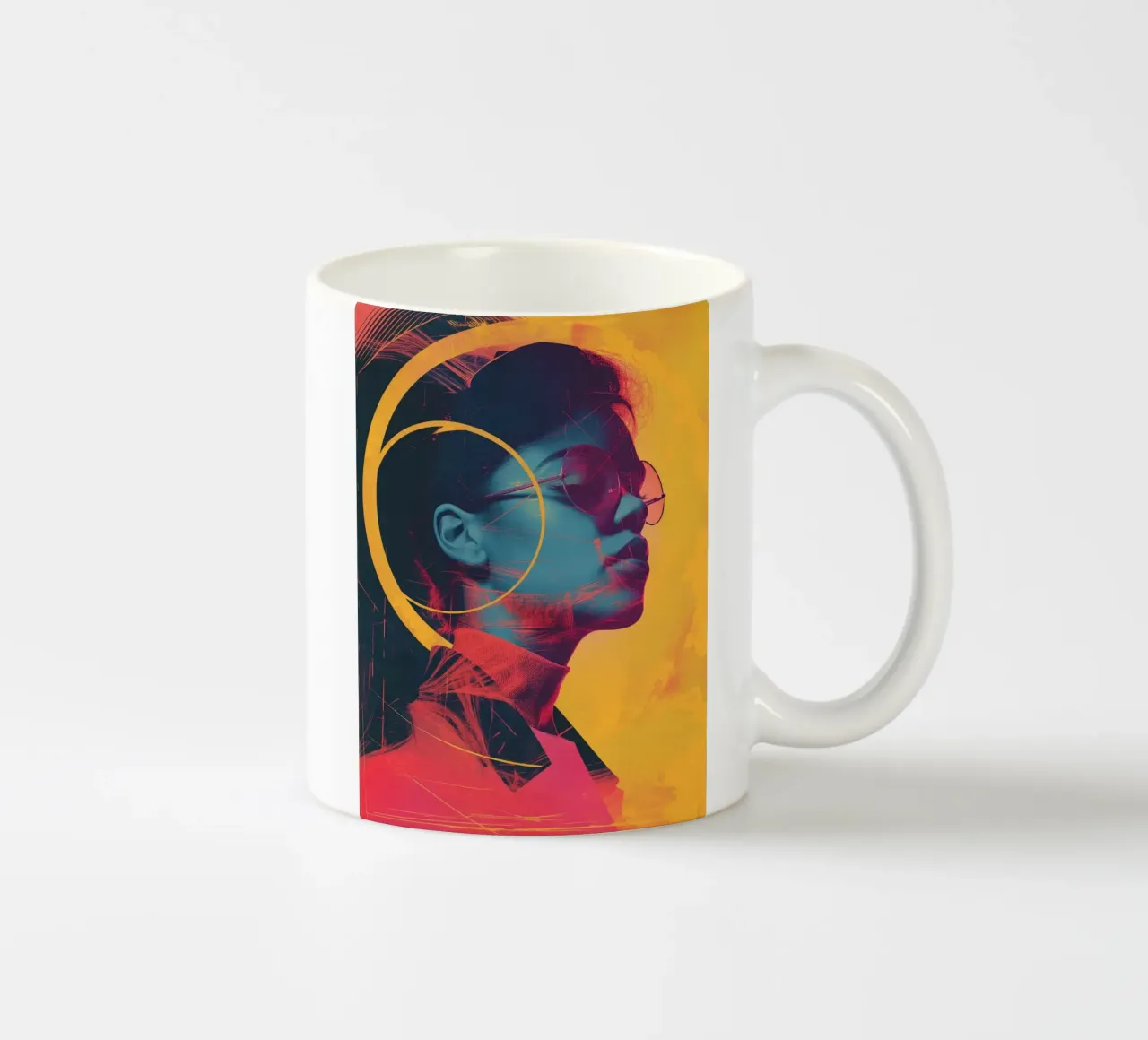 Portatilone astratto tazza in ceramica da Imagine