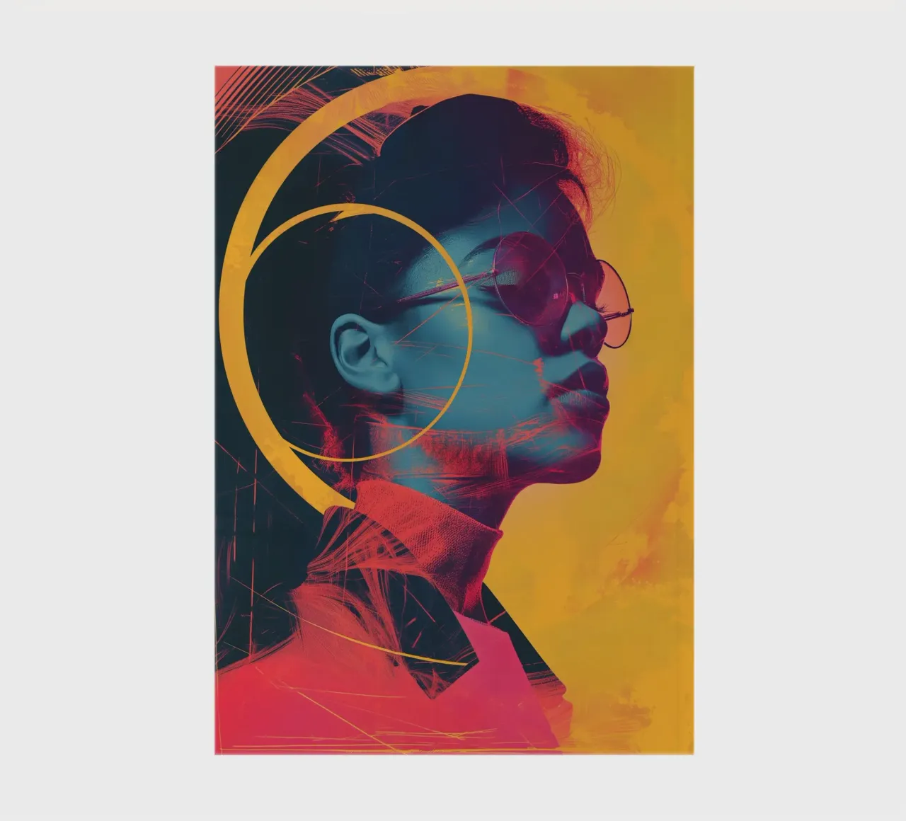 Abstract portret notebook by Imagine