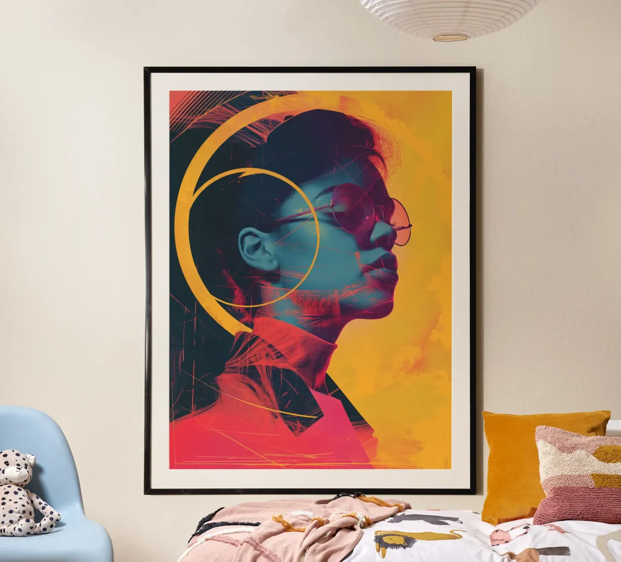 Portatilone astratto poster da Imagine