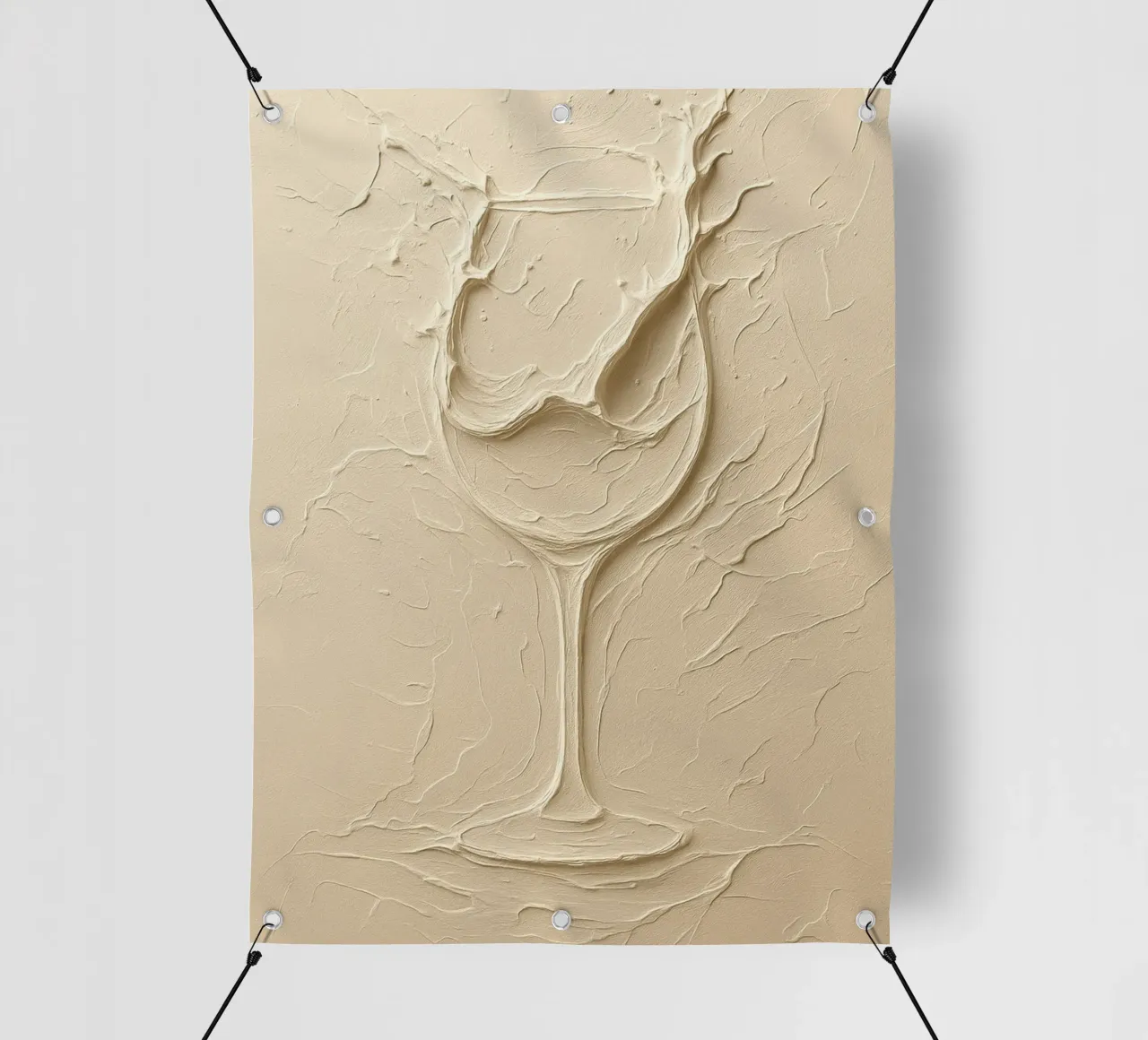 Weinglas in Struktur telo in pvc da Frameform