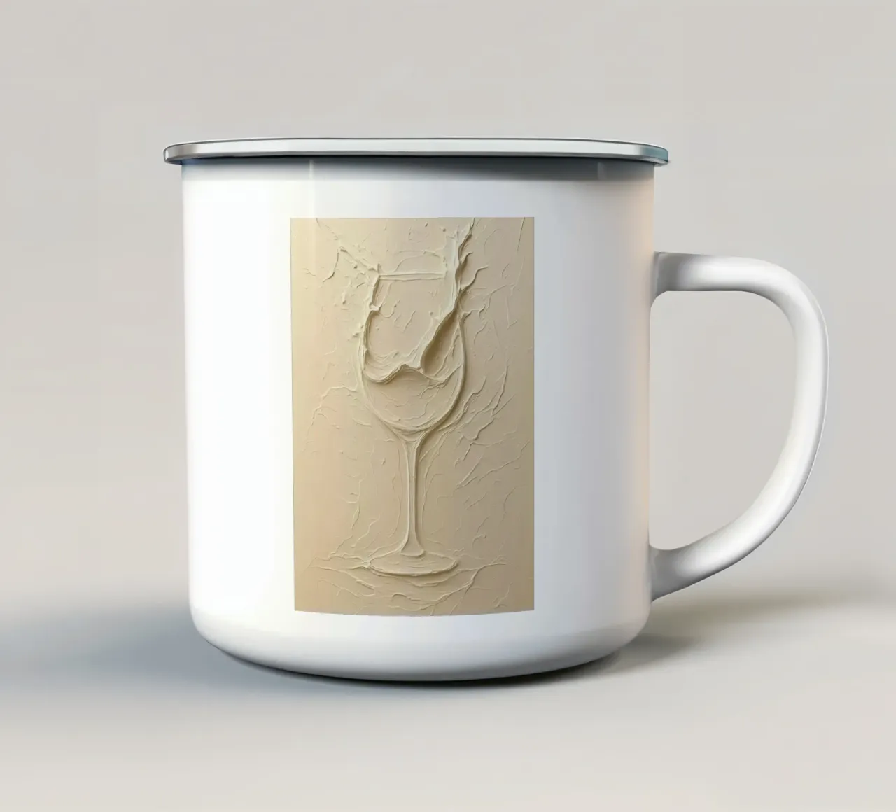 Weinglas in Struktur tazza in smalto da Frameform