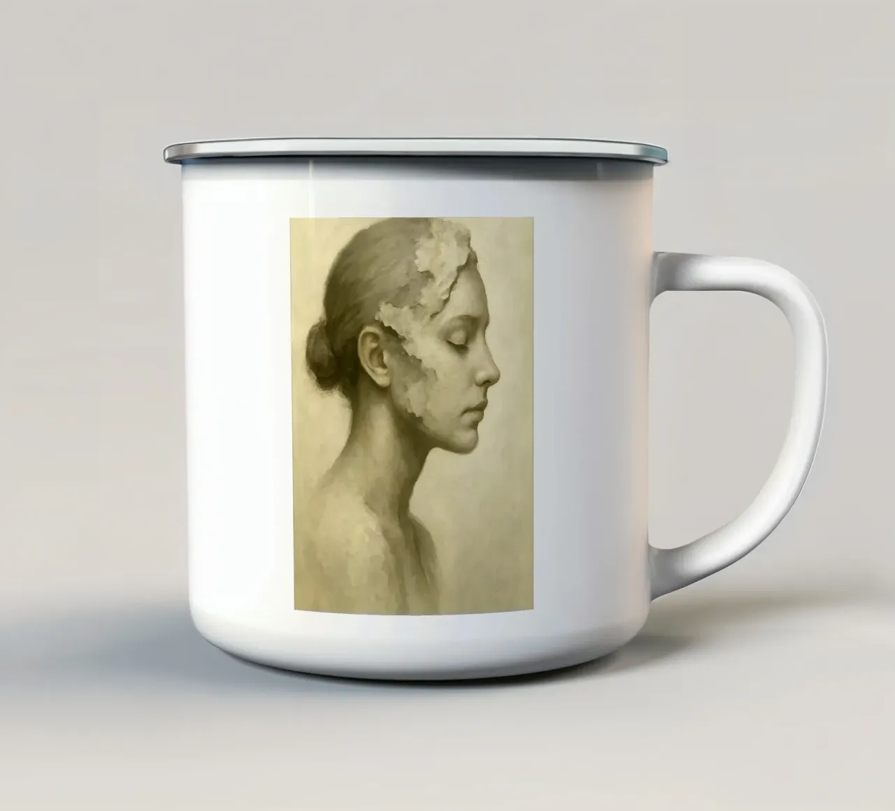 Fragile tazza in smalto da Frameform