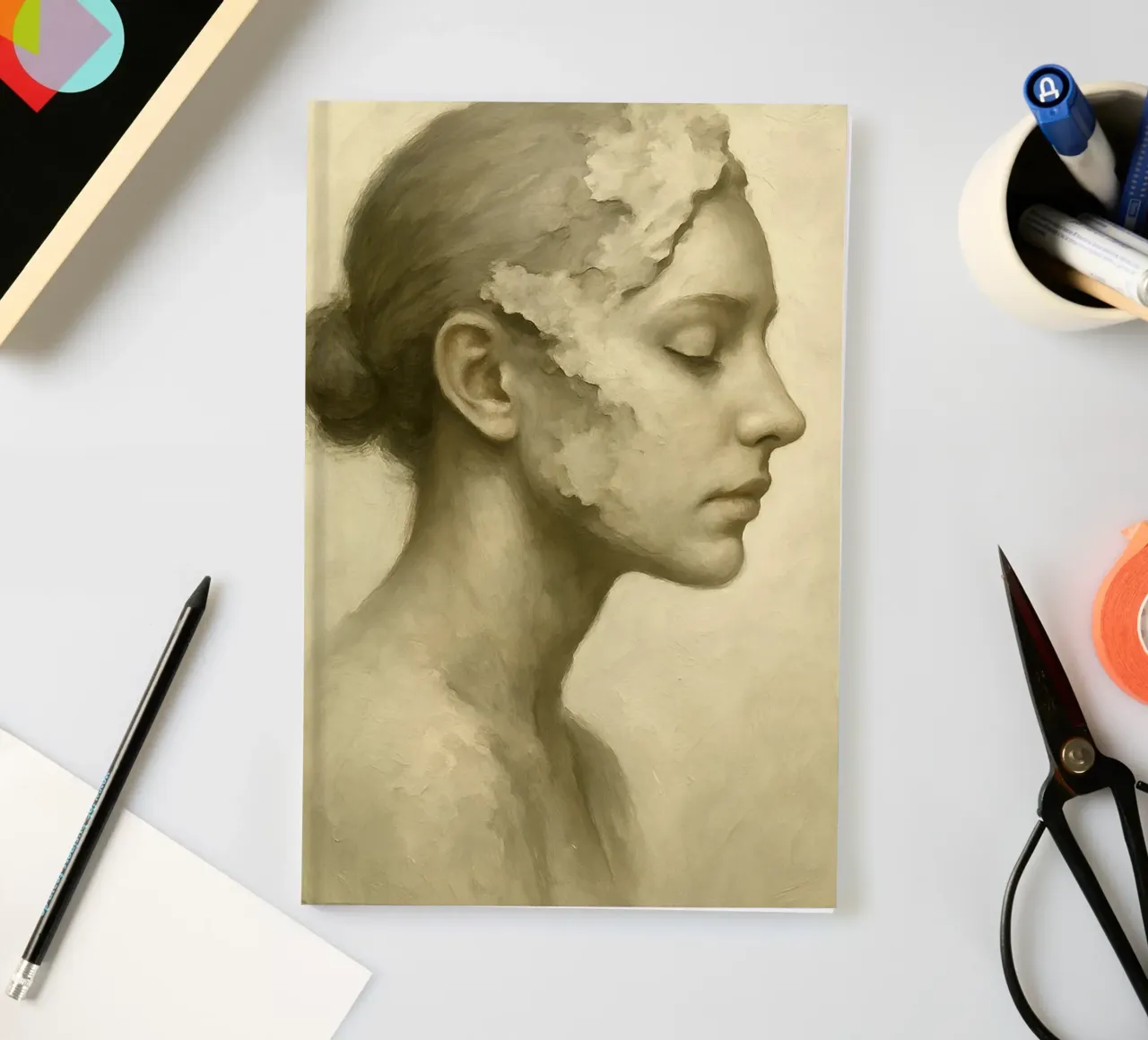 Fragile notebook by Frameform