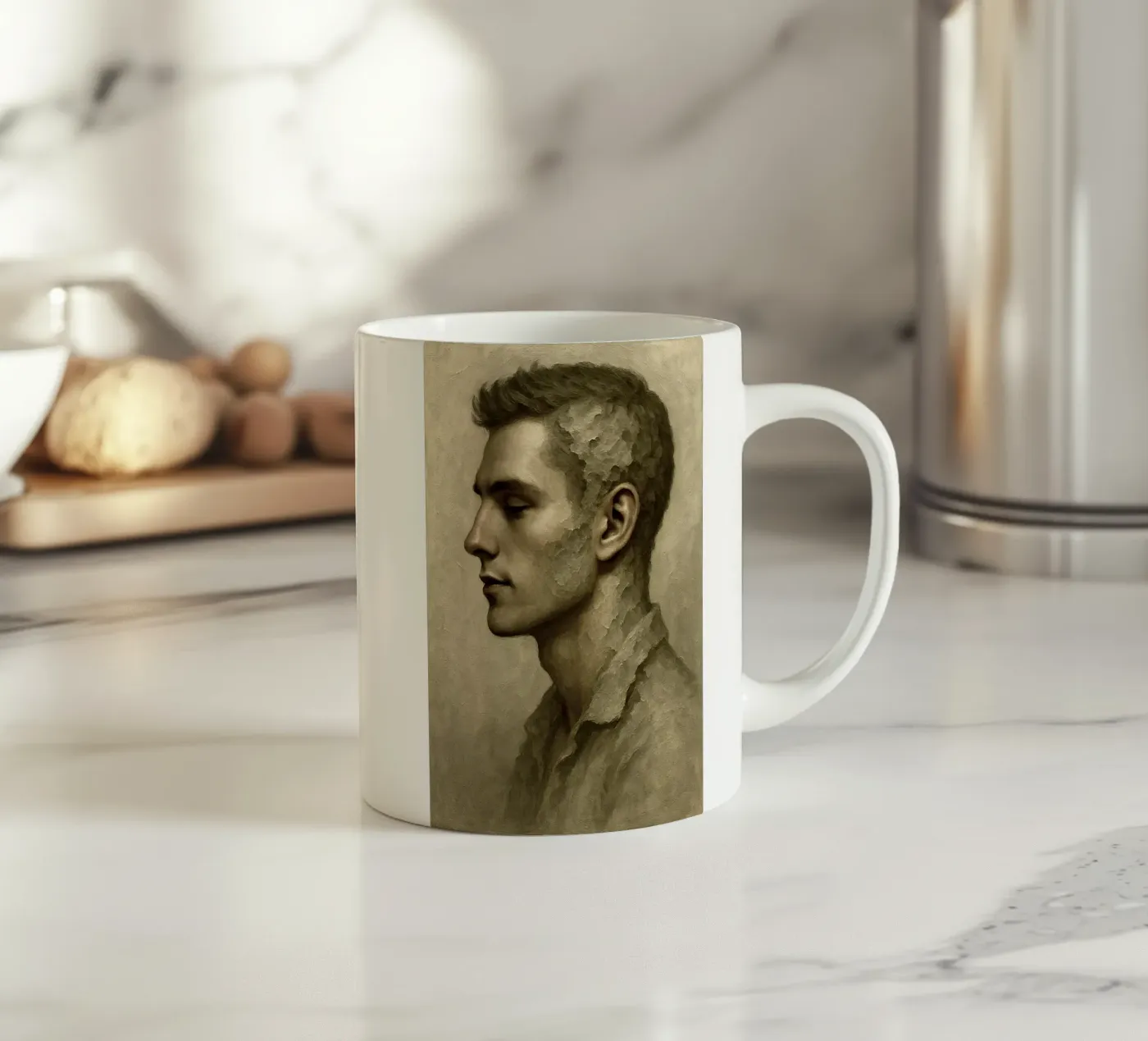 Fading ceramic mug by Frameform