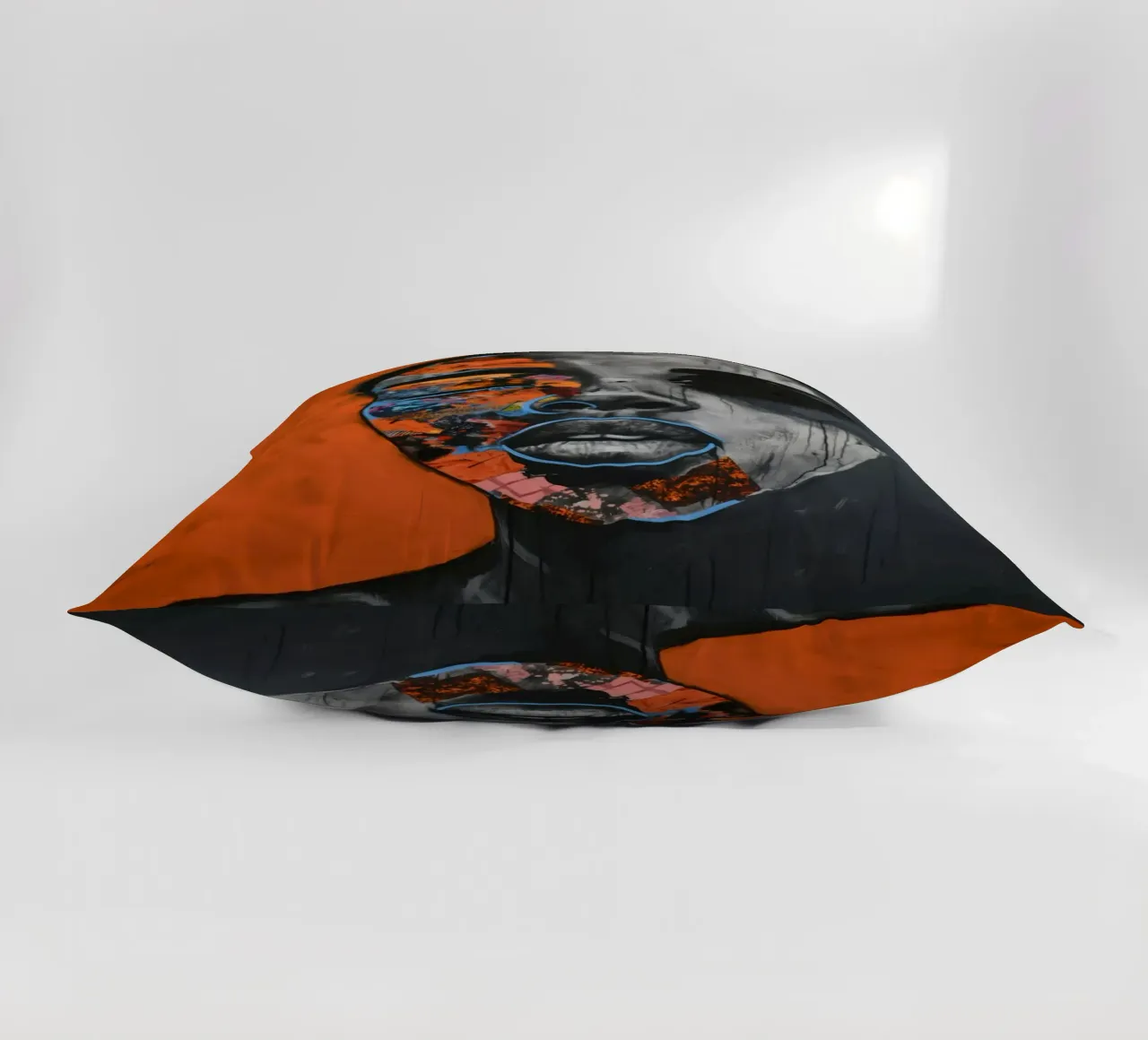 Abstract portret decorative cushion by Imagine