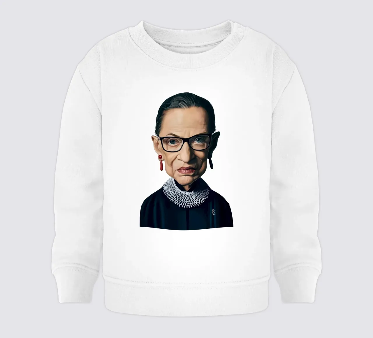 Ruth Bader Ginsburg felpa neonato da Rob Art | Illustration