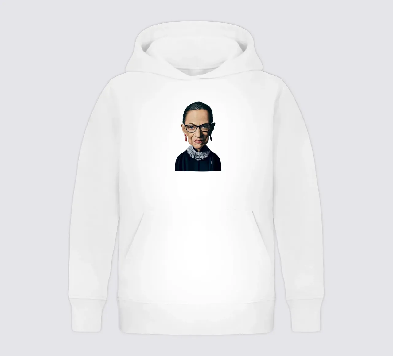 Ruth Bader Ginsburg felpa bambino con cappuccio da Rob Art | Illustration