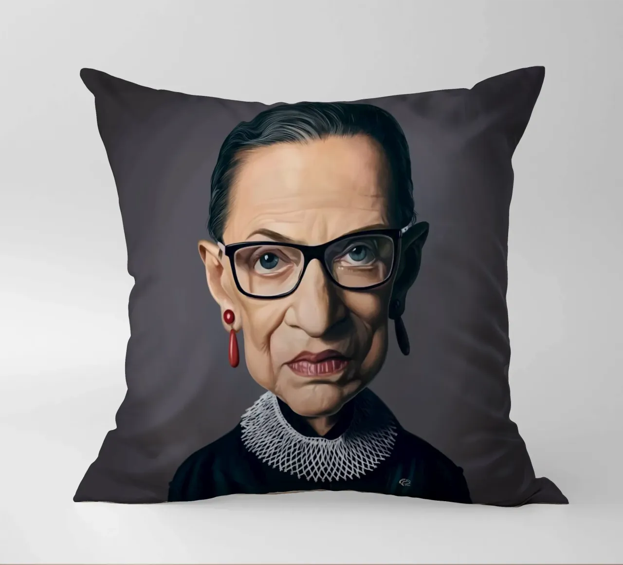 Ruth Bader Ginsburg cuscino da Rob Art | Illustration