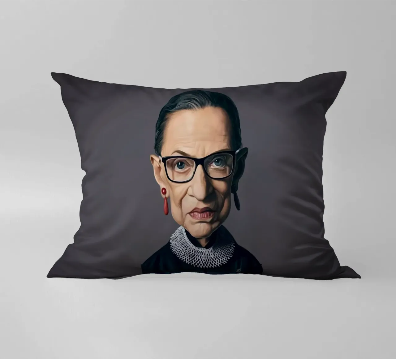 Ruth Bader Ginsburg cuscino da Rob Art | Illustration