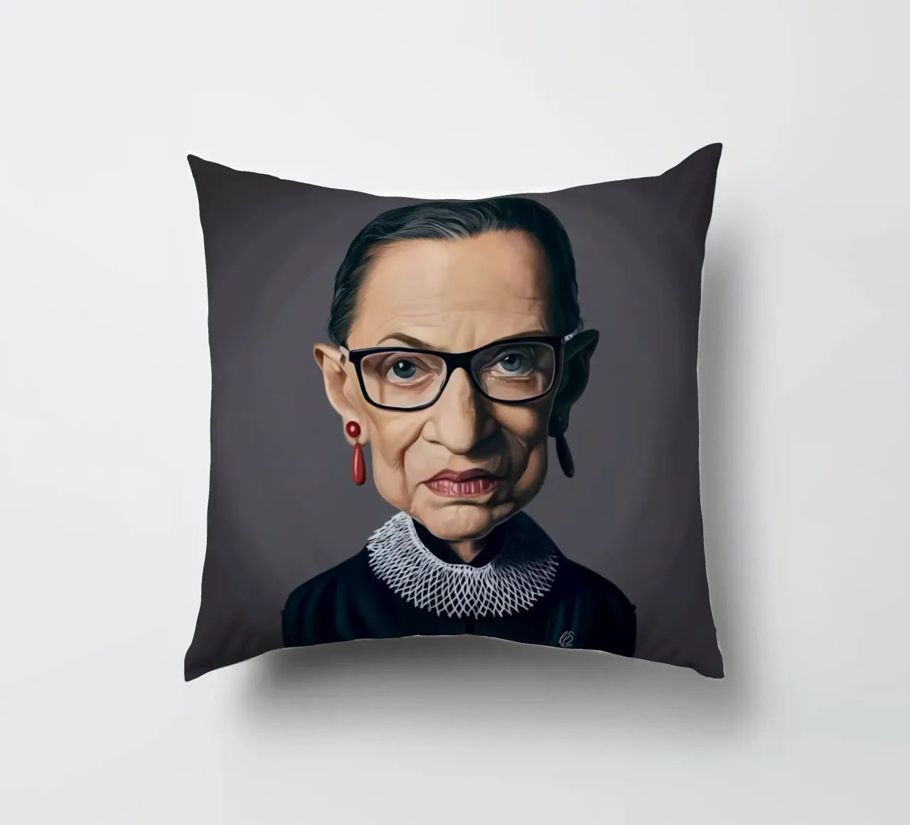 Ruth Bader Ginsburg cuscino da Rob Art | Illustration