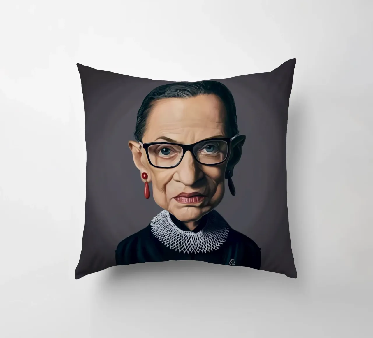 Ruth Bader Ginsburg cuscino da Rob Art | Illustration