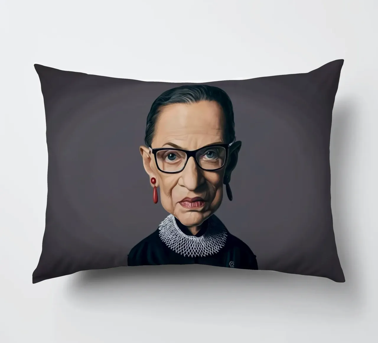 Ruth Bader Ginsburg cuscino da Rob Art | Illustration