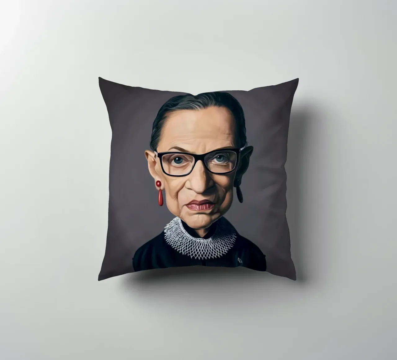 Ruth Bader Ginsburg cuscino da Rob Art | Illustration