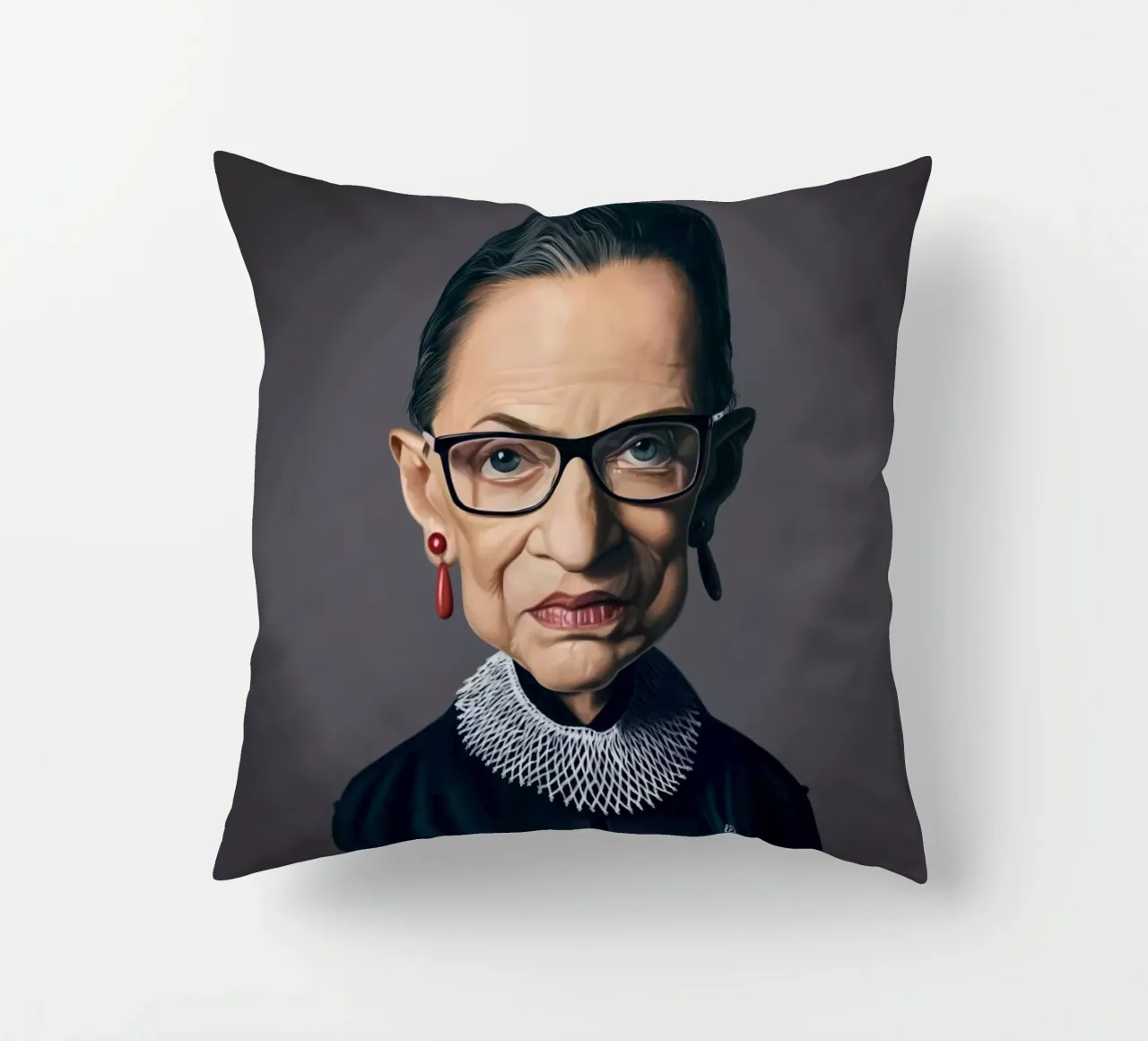 Ruth Bader Ginsburg cuscino da Rob Art | Illustration