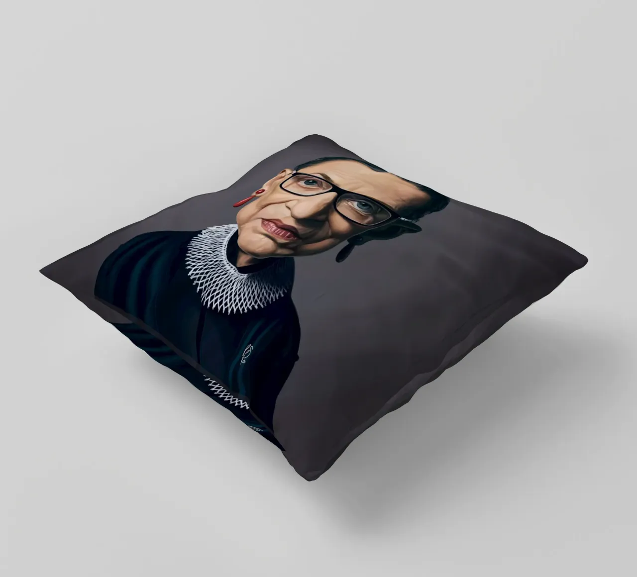 Ruth Bader Ginsburg cuscino da Rob Art | Illustration