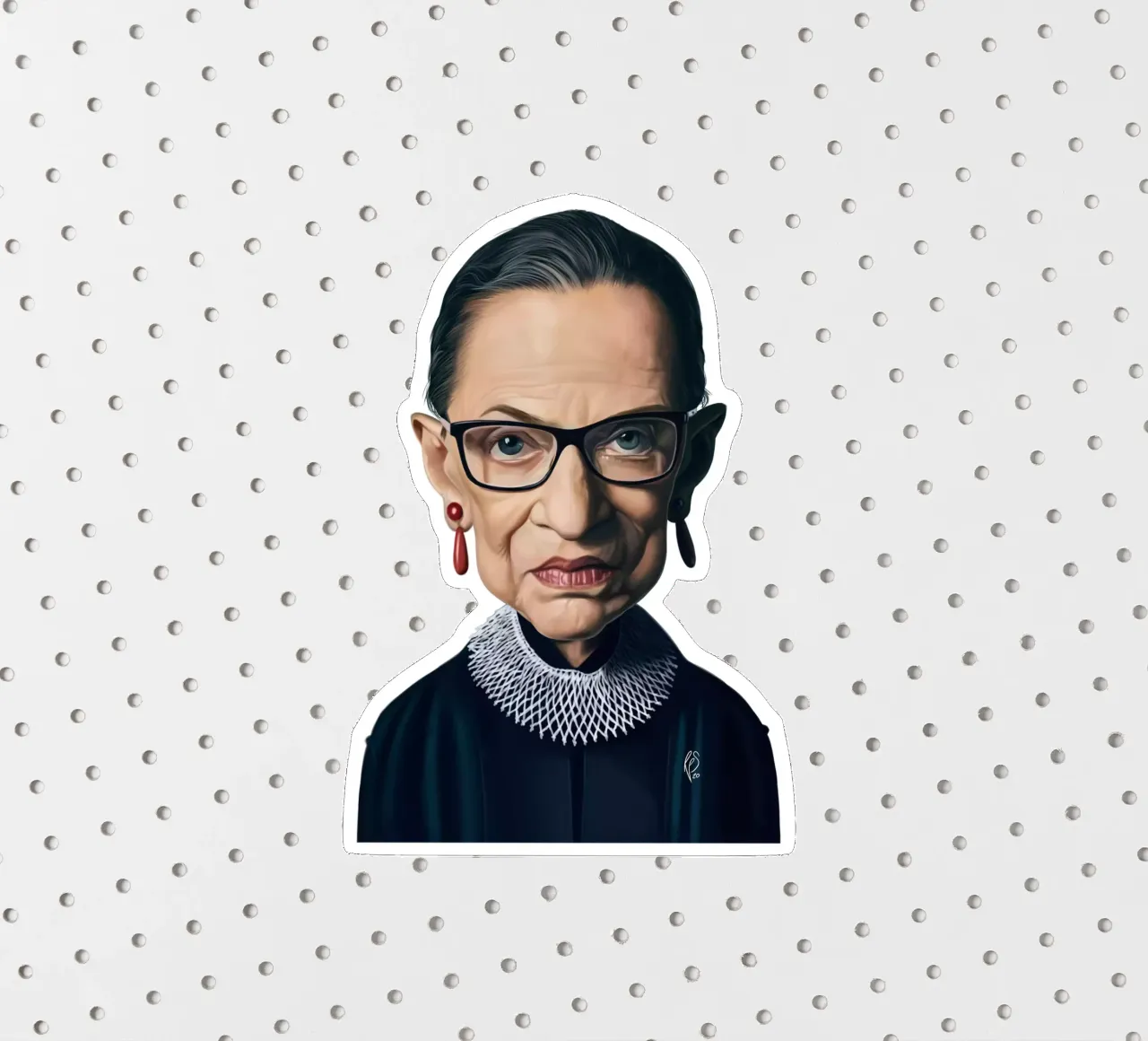 Ruth Bader Ginsburg adesivo da Rob Art | Illustration