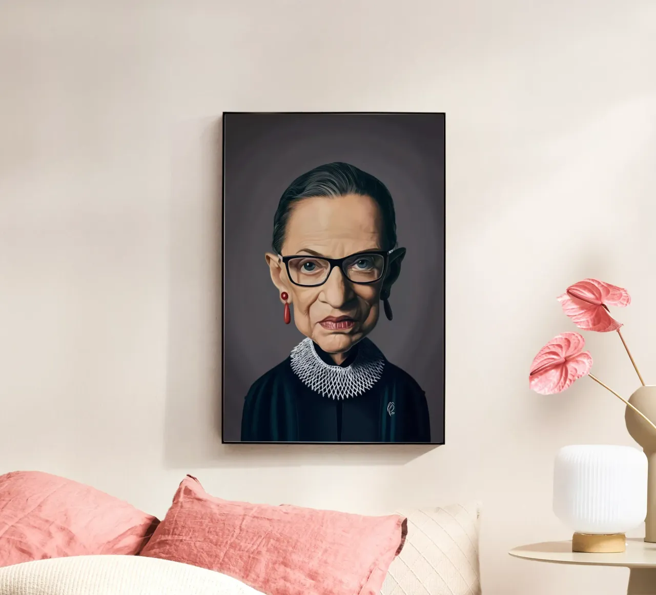 Ruth Bader Ginsburg plexiglass da Rob Art | Illustration
