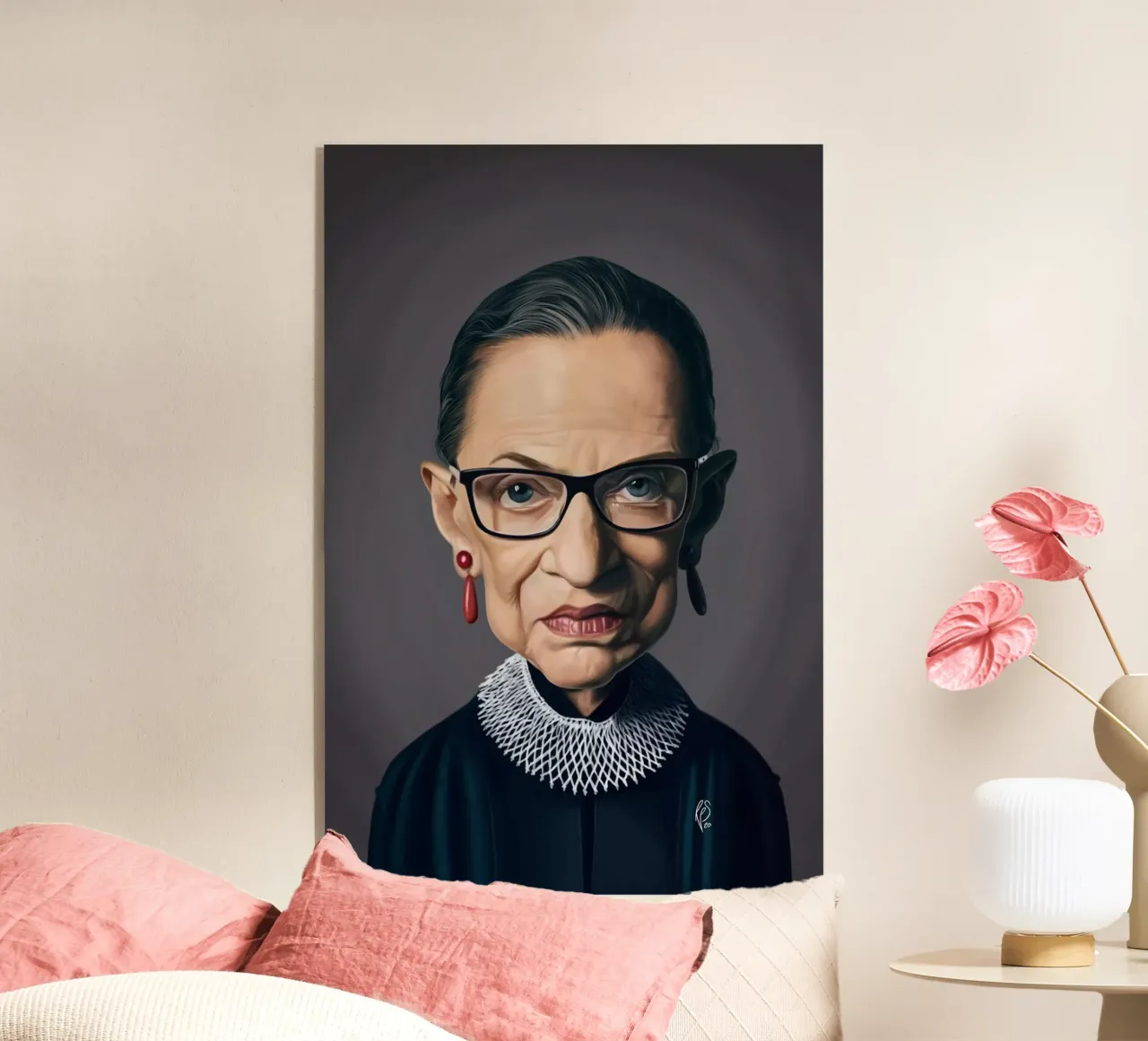 Ruth Bader Ginsburg plexiglass da Rob Art | Illustration