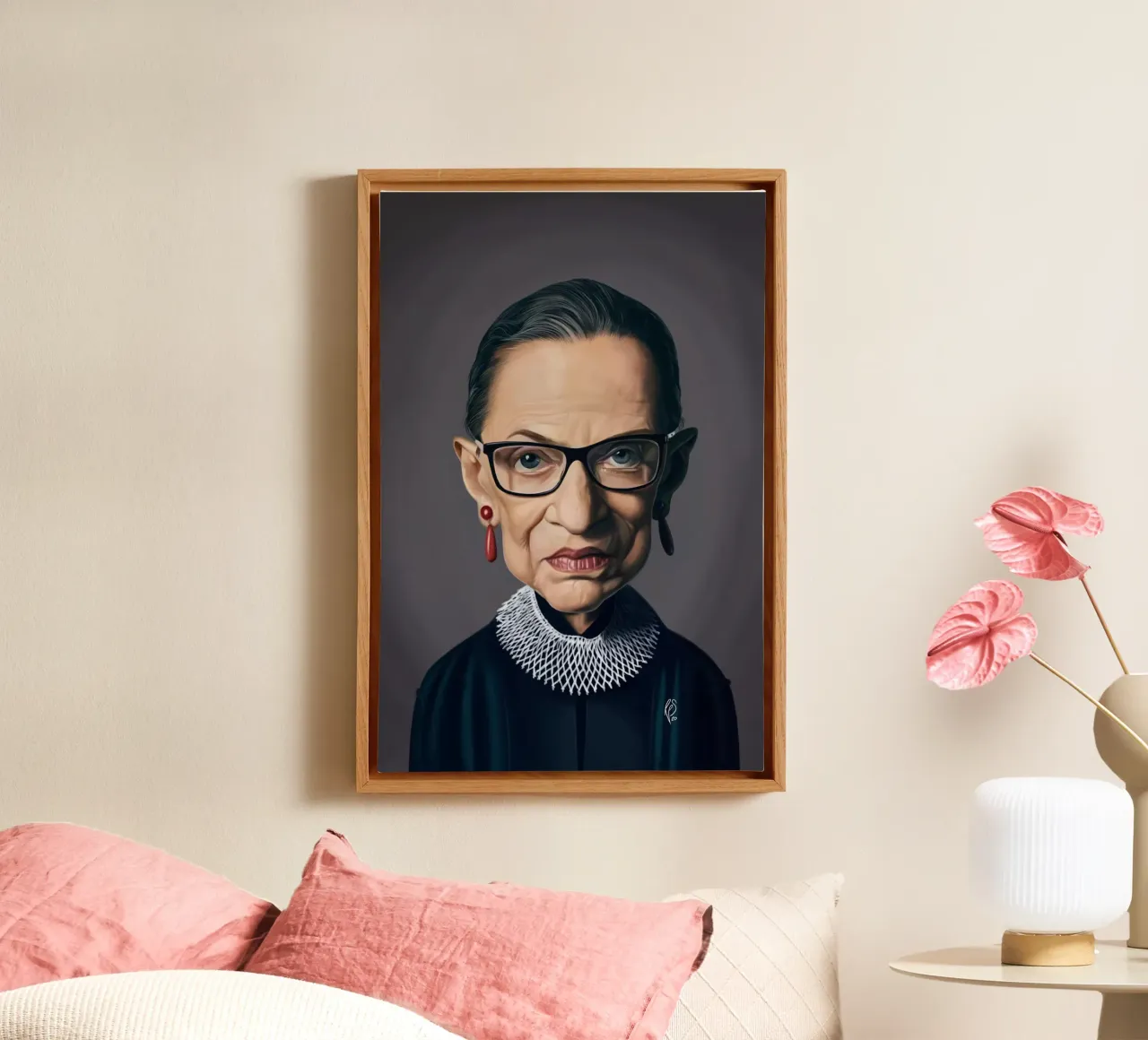 Ruth Bader Ginsburg tela da Rob Art | Illustration