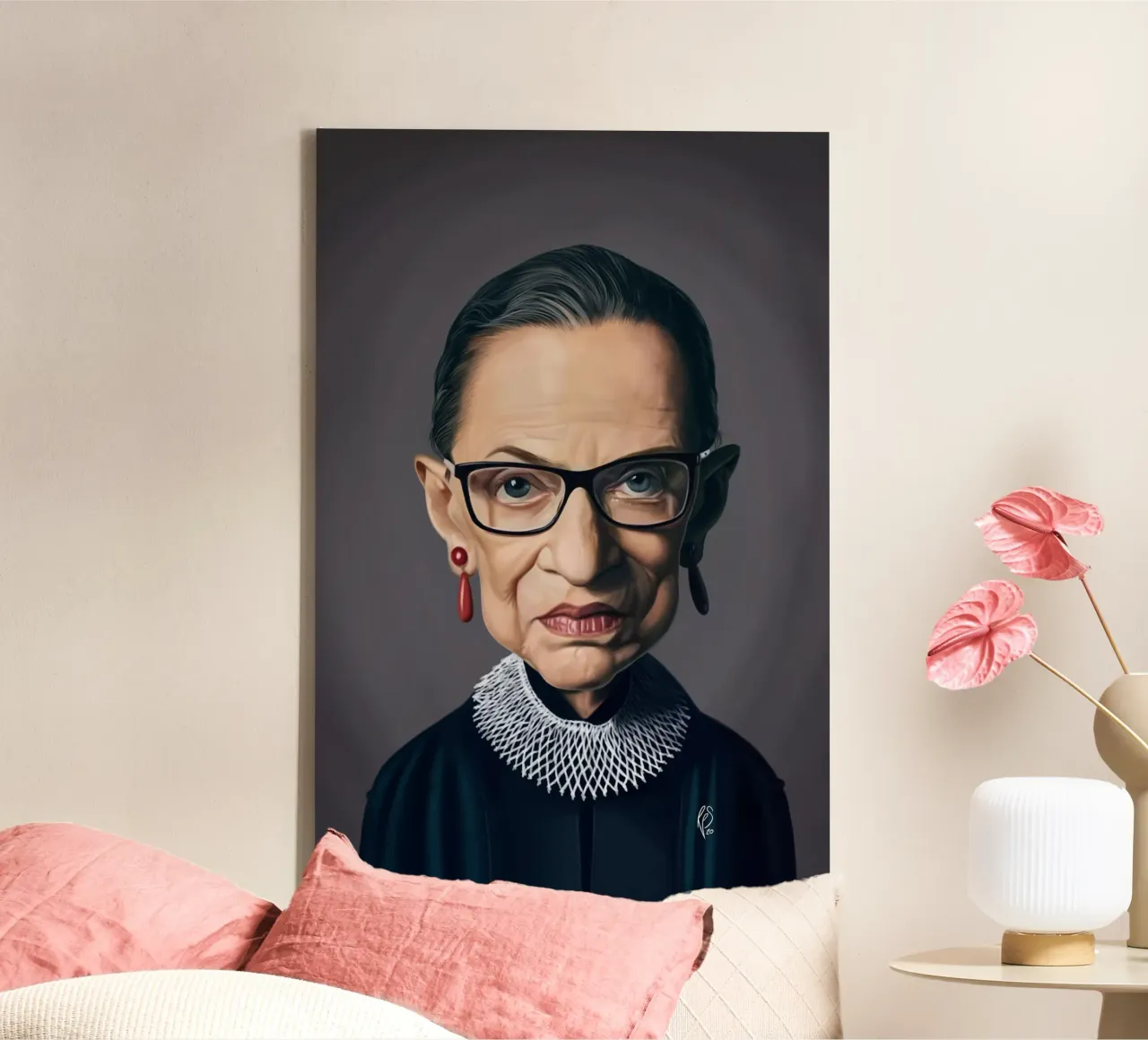 Ruth Bader Ginsburg tela da Rob Art | Illustration