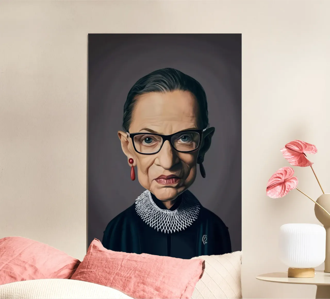 Ruth Bader Ginsburg carta hahnemühle da Rob Art | Illustration