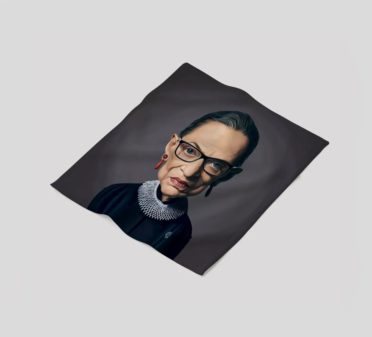 Ruth Bader Ginsburg coperta in pile da Rob Art | Illustration