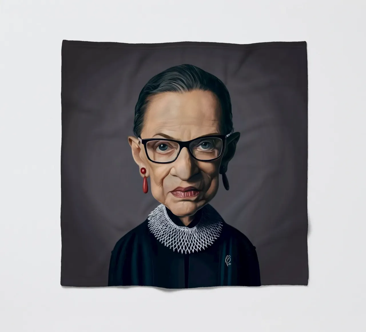 Ruth Bader Ginsburg coperta in pile da Rob Art | Illustration