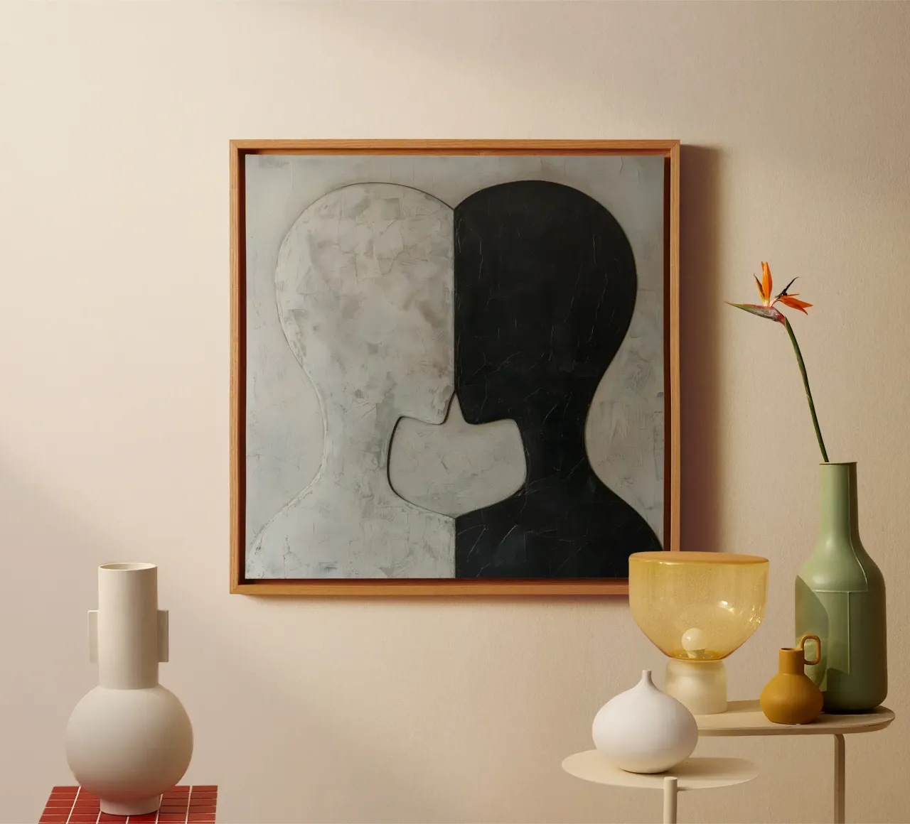 Wandkunst von Imagine Leinwand mit Schattenfugenrahmen von Imagine