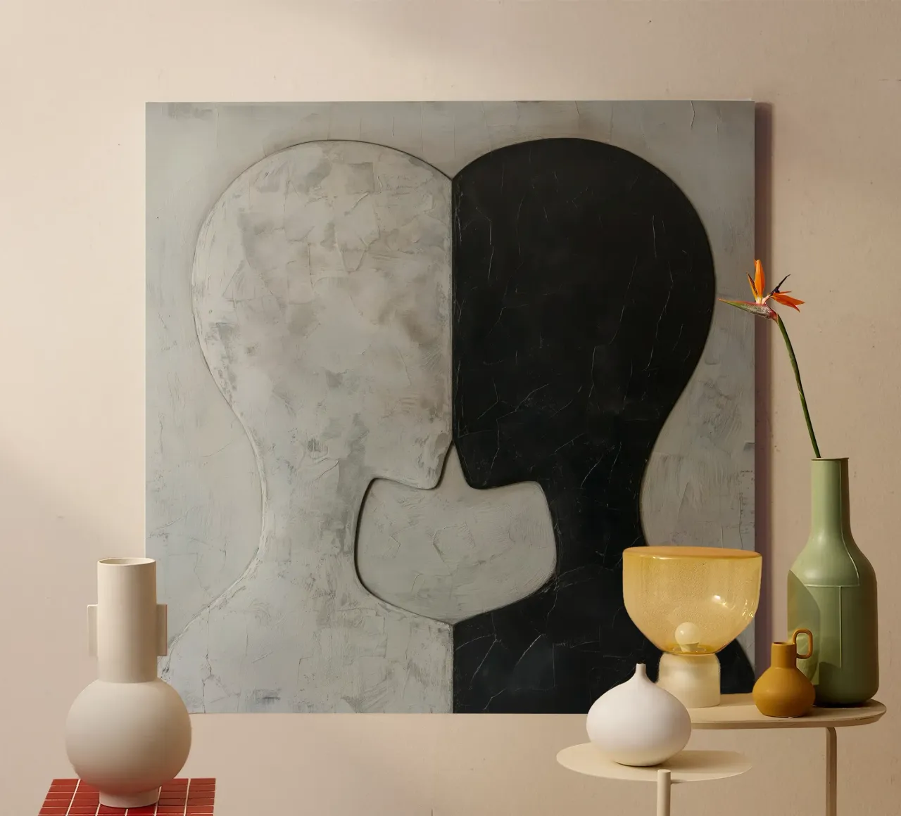 Wandkunst von Imagine Leinwand mit Schattenfugenrahmen von Imagine