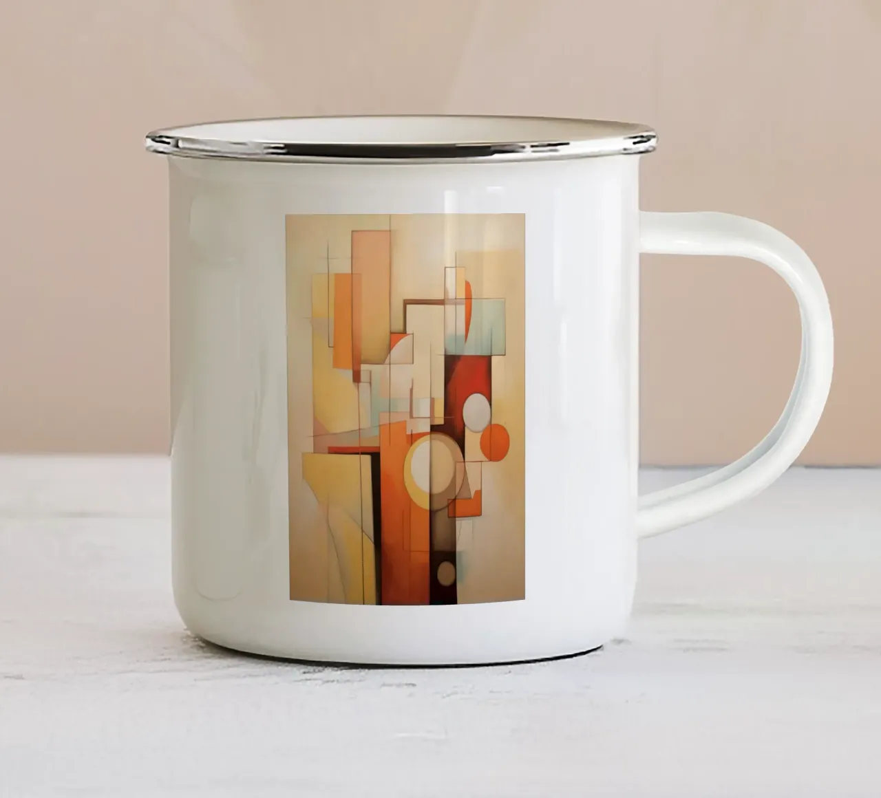 Formes abstraites mug en émail de Imagine