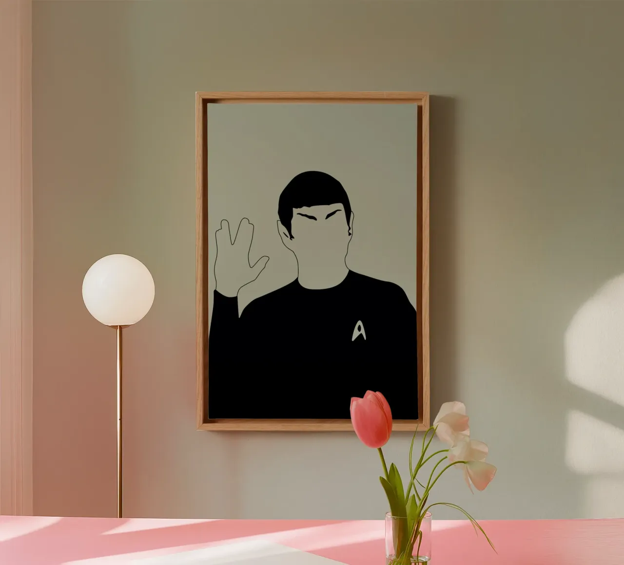 Spock canvas met Baklijst van Naxart
