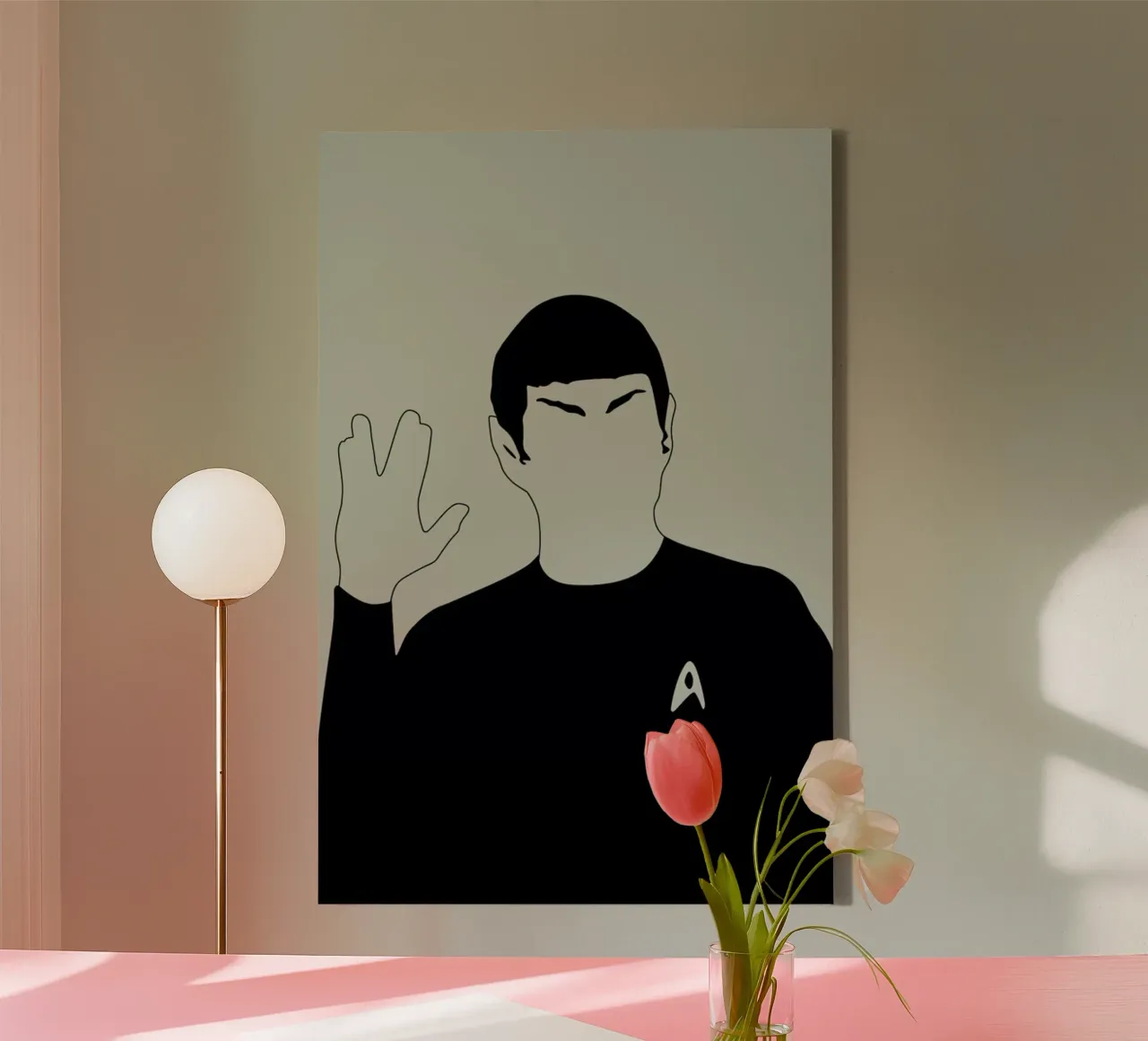 Spock canvas met Baklijst van Naxart
