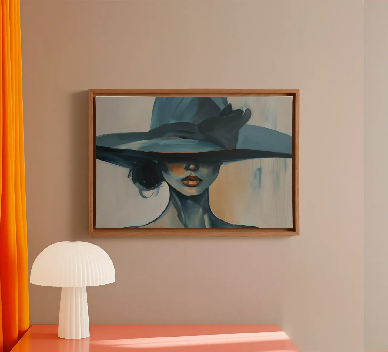 Muurkunst van Imagine canvas met Baklijst van Imagine