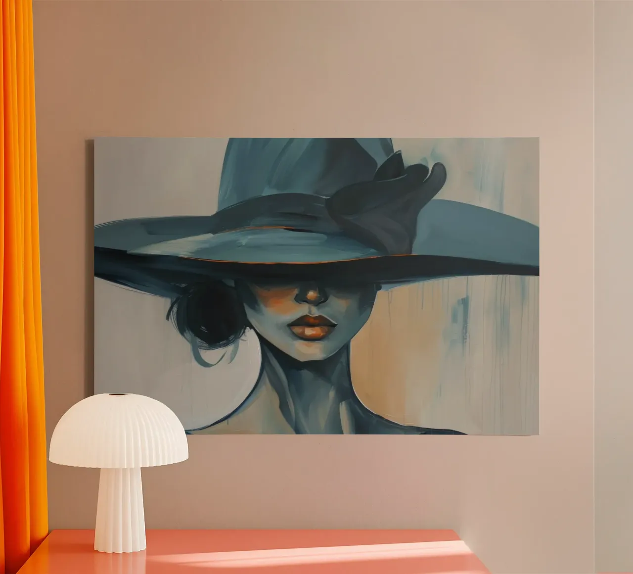 Muurkunst van Imagine canvas met Baklijst van Imagine