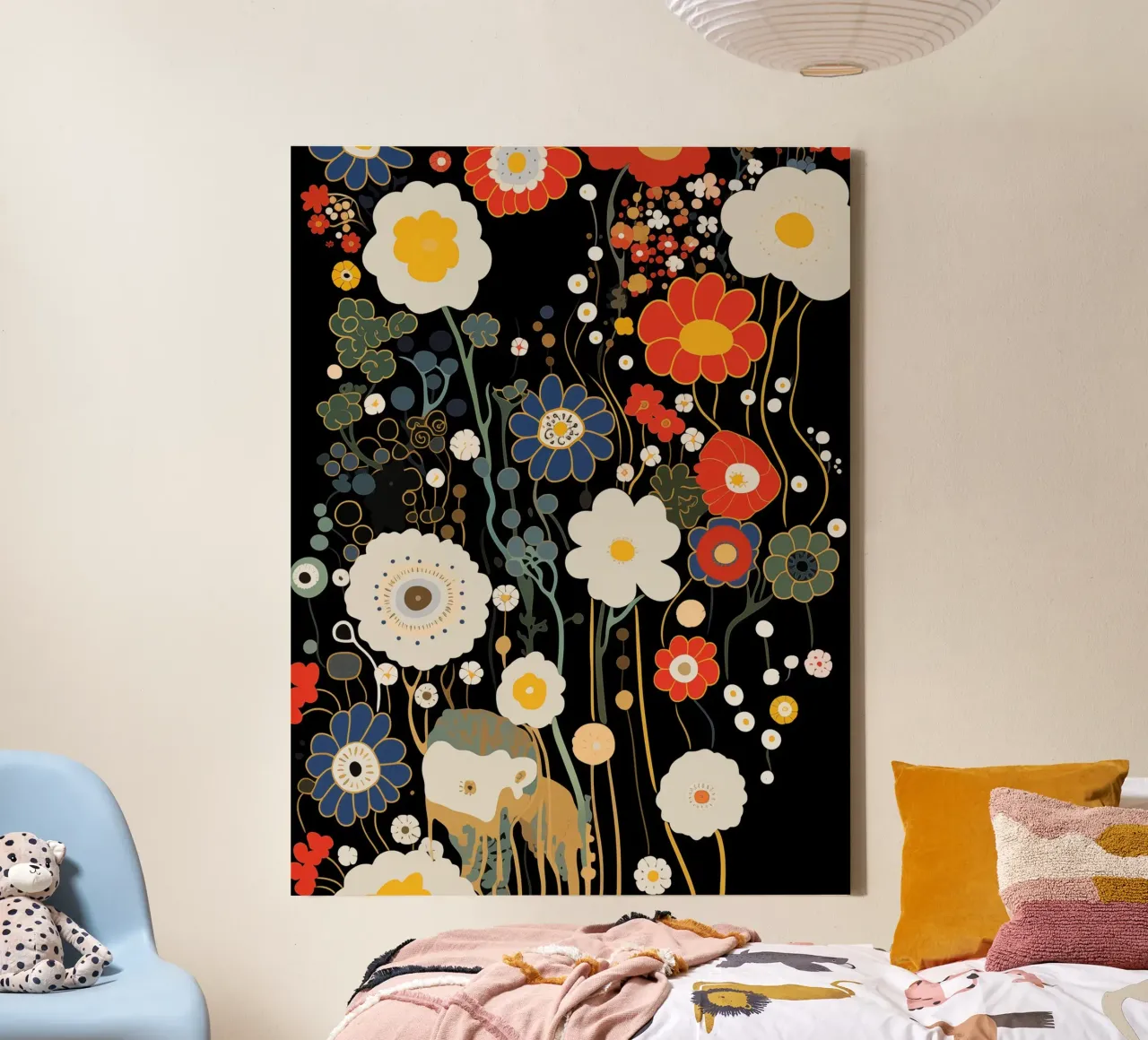 Muurkunst van Imagine canvas met Baklijst van Imagine