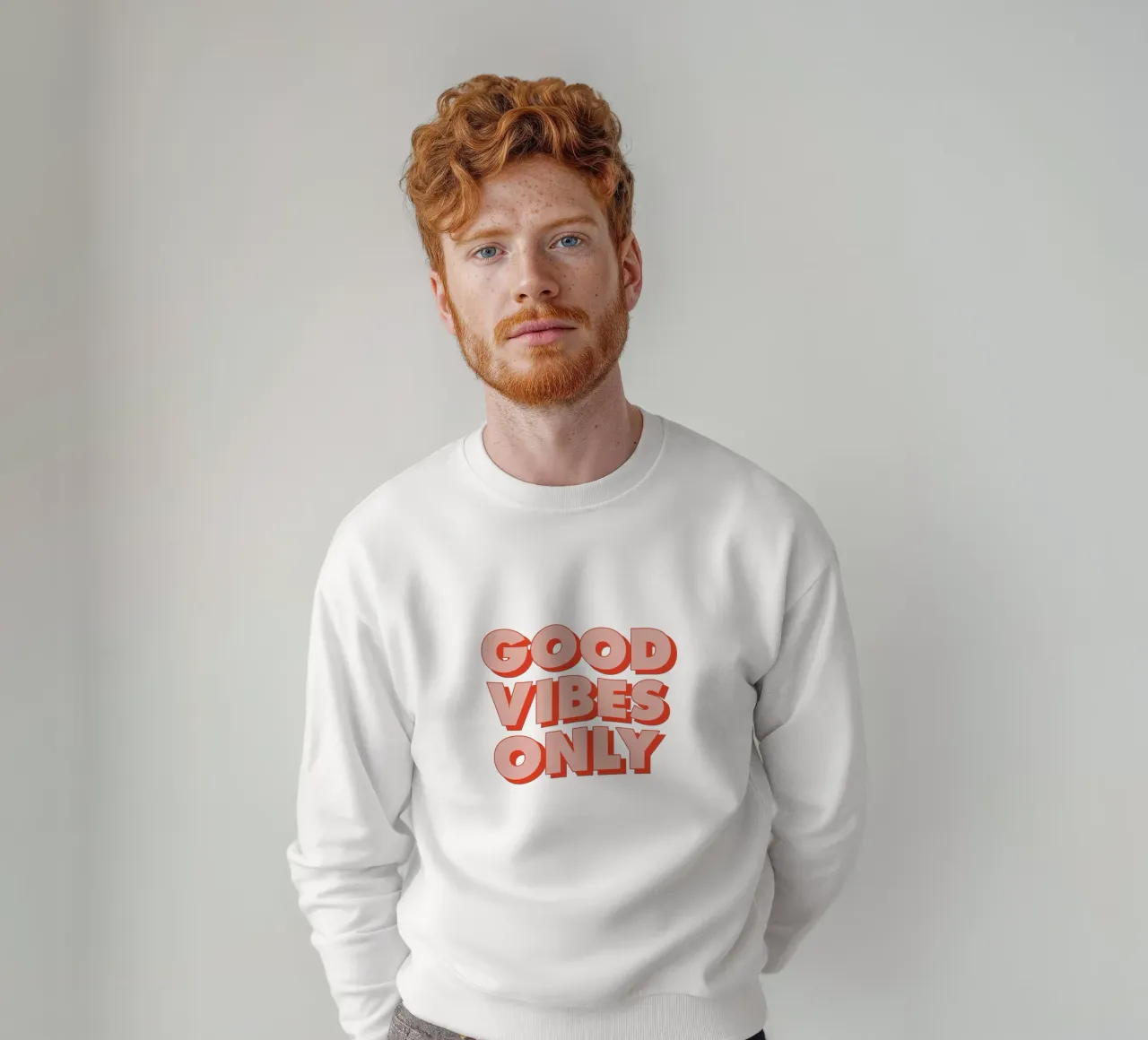 Nur gute Vibes Sweatshirt von THE MOTIVATED TYPE
