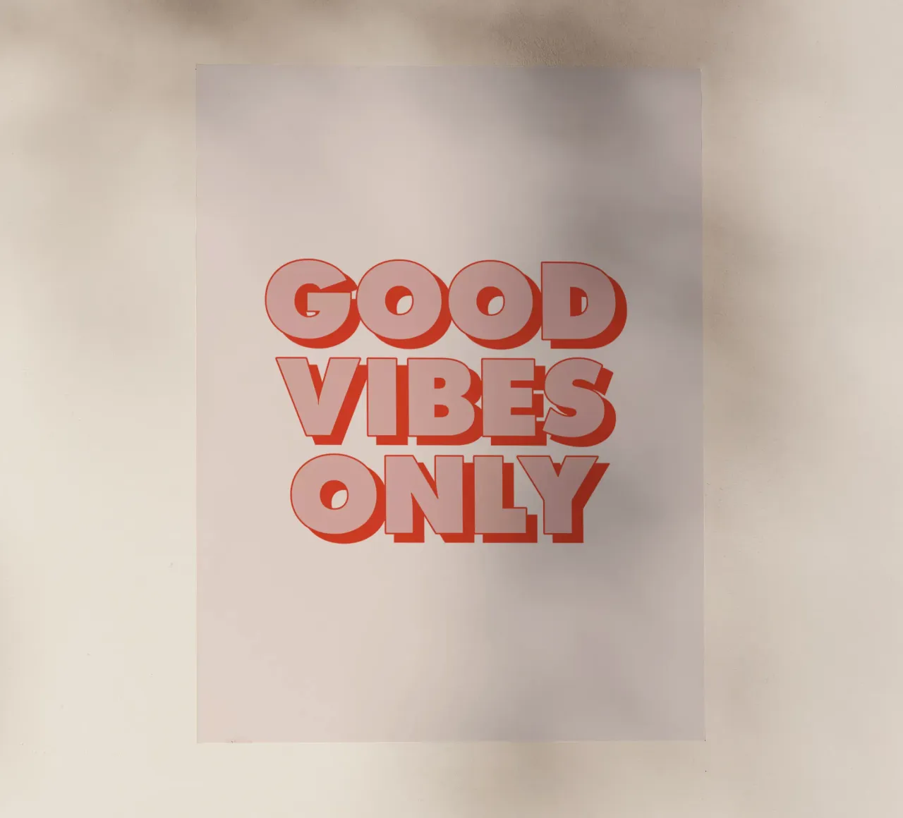 Nur gute Vibes Backlit Folie von THE MOTIVATED TYPE