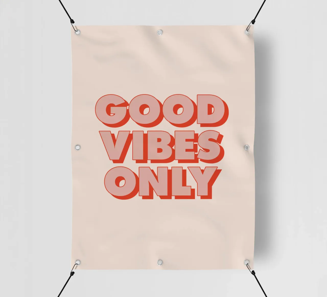 Solo buone vibrazioni telo in pvc da THE MOTIVATED TYPE