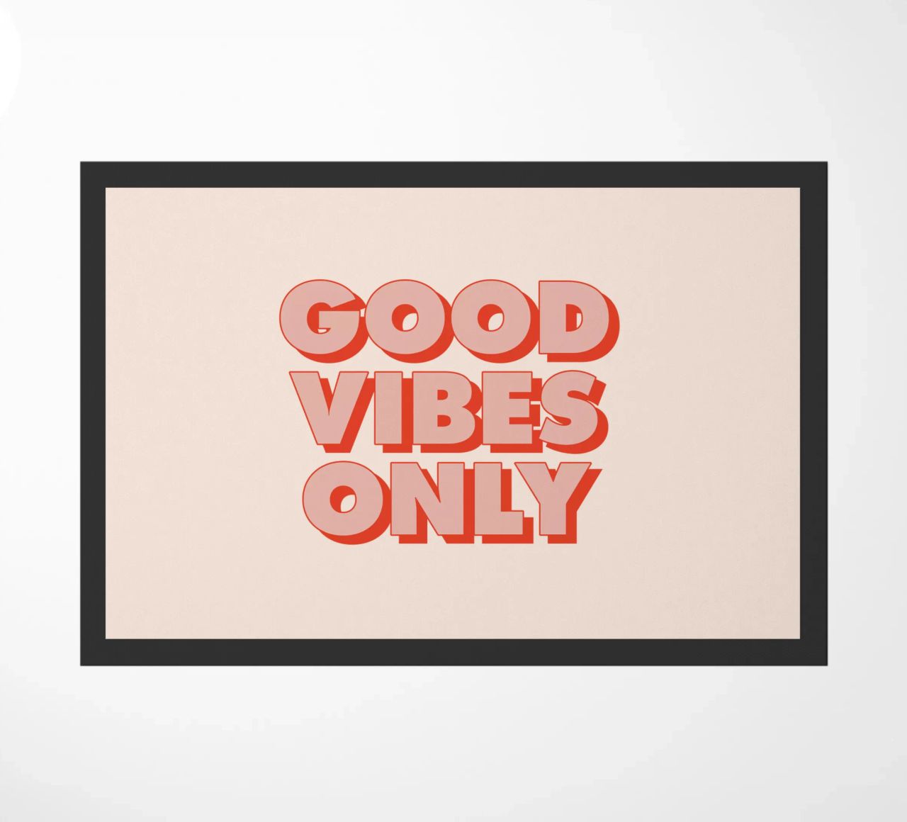 Solo buone vibrazioni zerbino da THE MOTIVATED TYPE