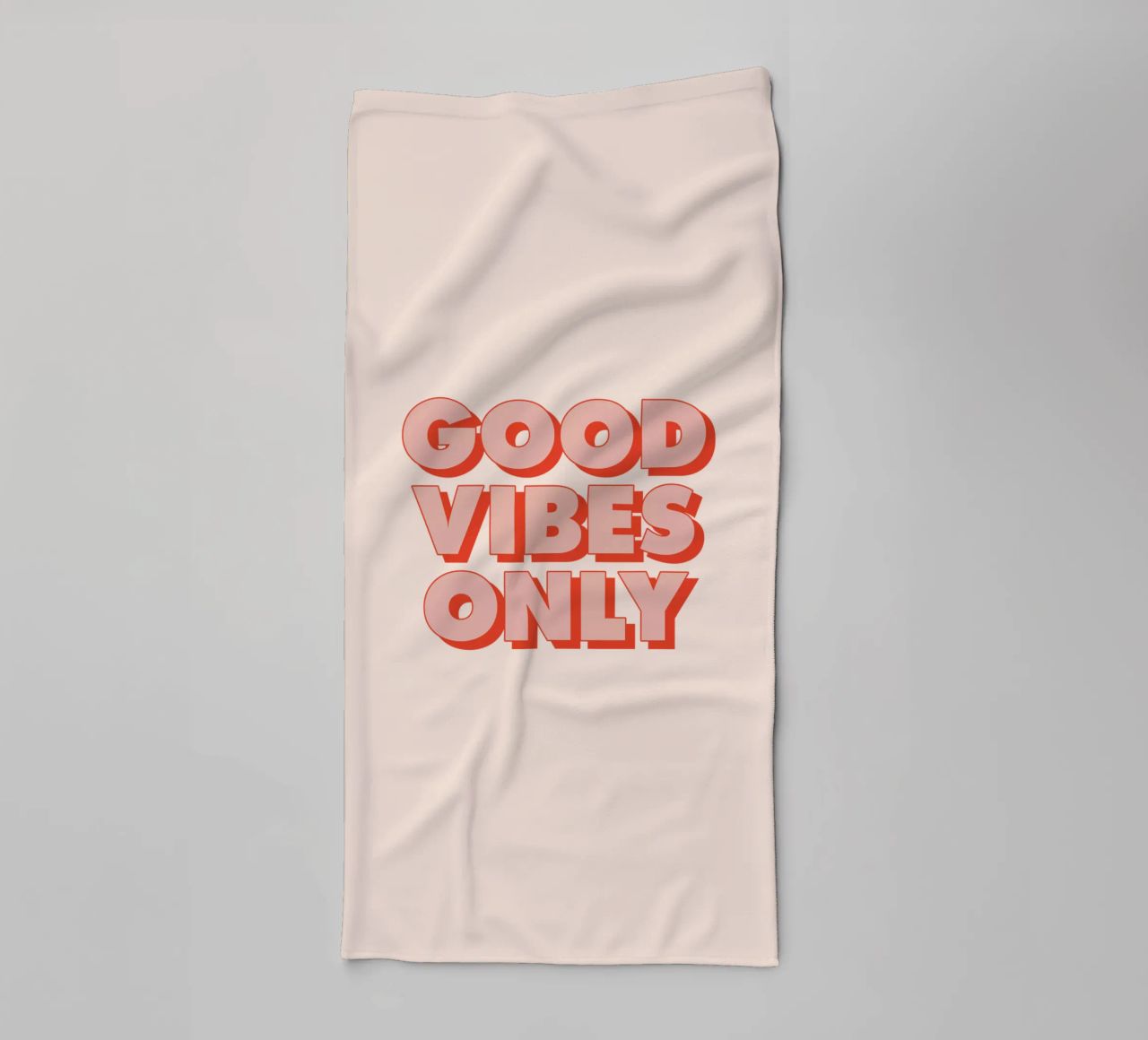 Good Vibes Only towel by THE MOTIVATED TYPE