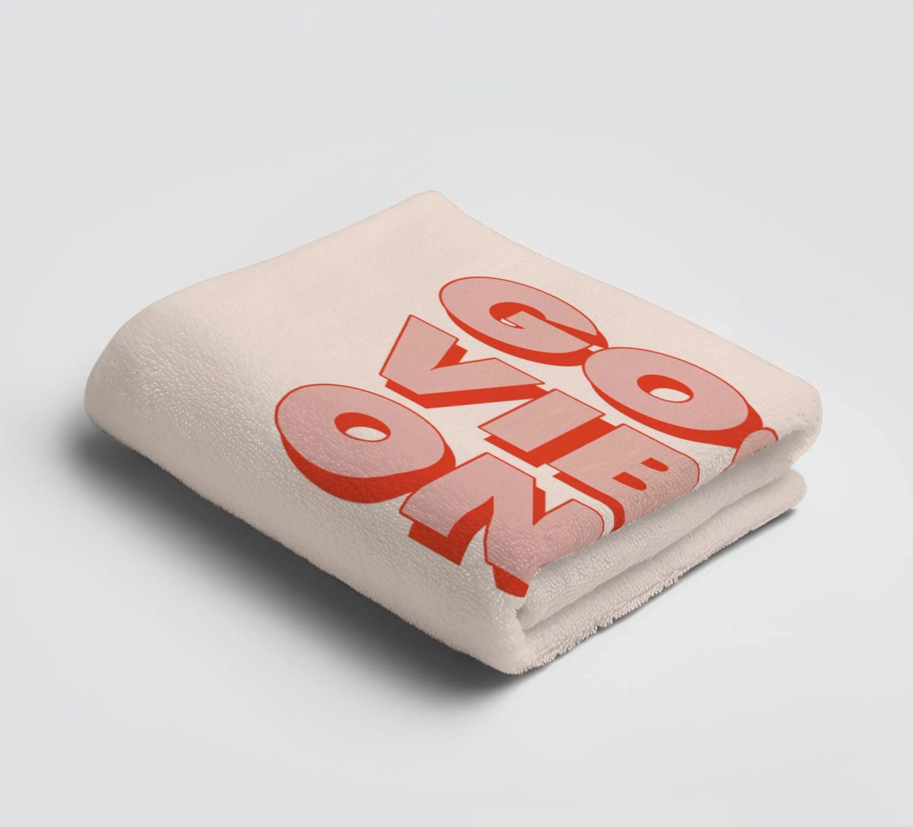 Good Vibes Only towel by THE MOTIVATED TYPE
