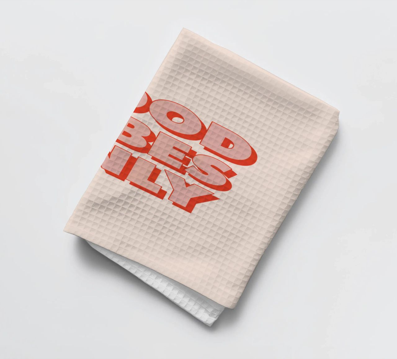 Solo buone vibrazioni canovaccio da cucina da THE MOTIVATED TYPE