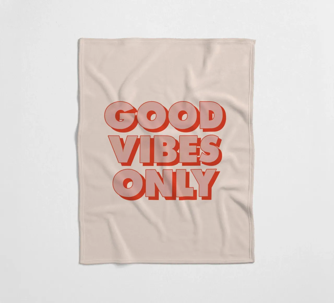 Solo buone vibrazioni coperta in pile da THE MOTIVATED TYPE