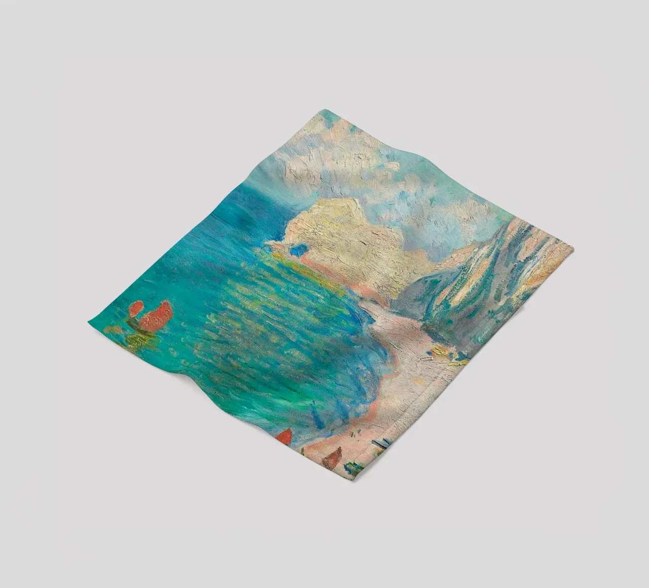 scenic-view painting claude monet fleece blanket by belong shop