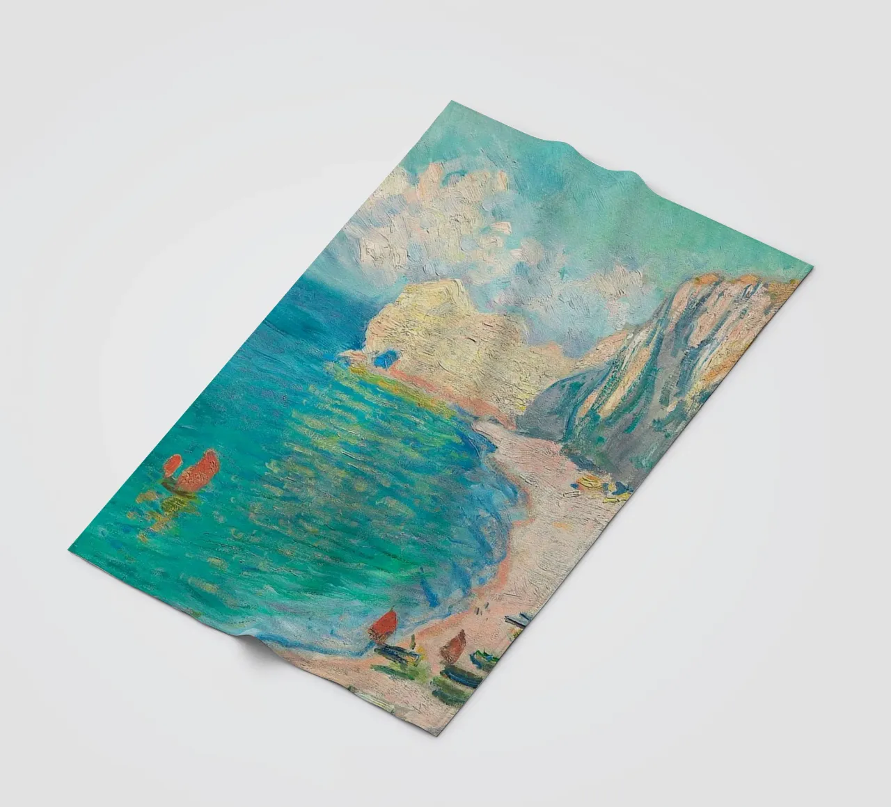 scenic-view painting claude monet fleece blanket by belong shop