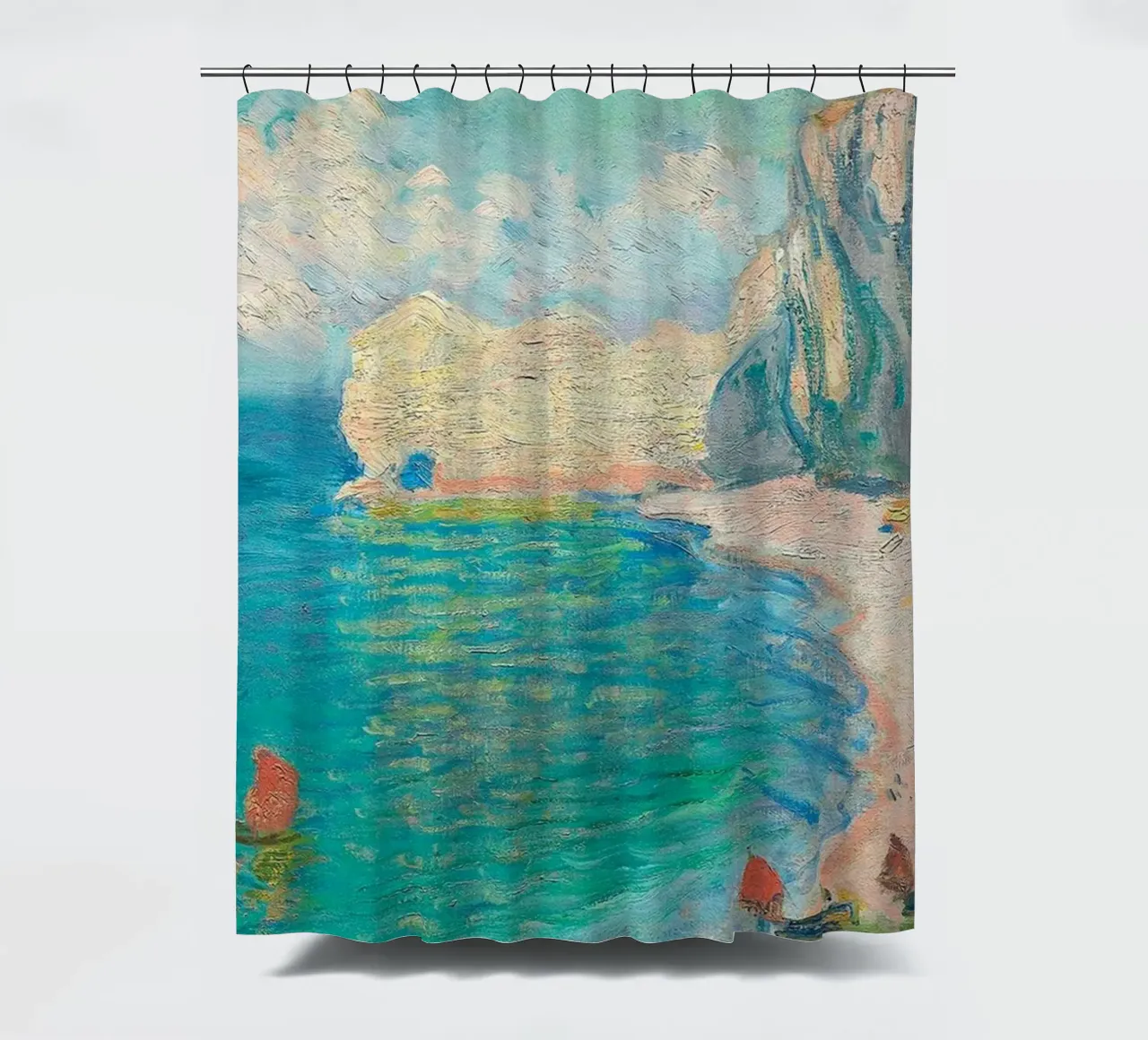 tableau panoramique claude monet rideau de douche de belong shop