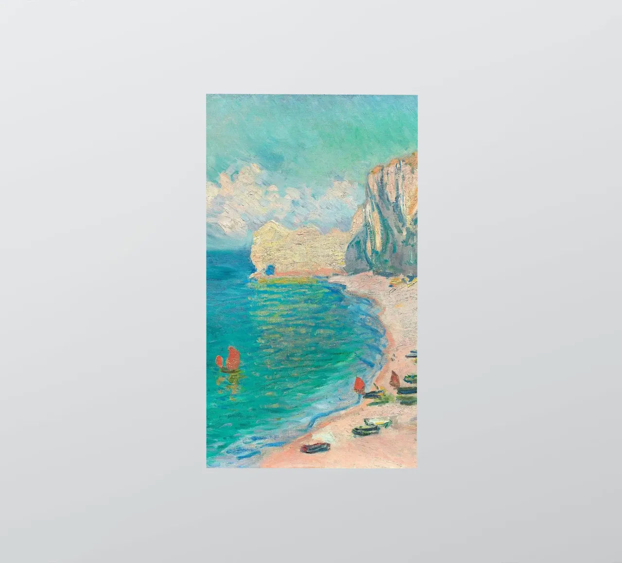 scenic-view painting claude monet sticker by belong shop