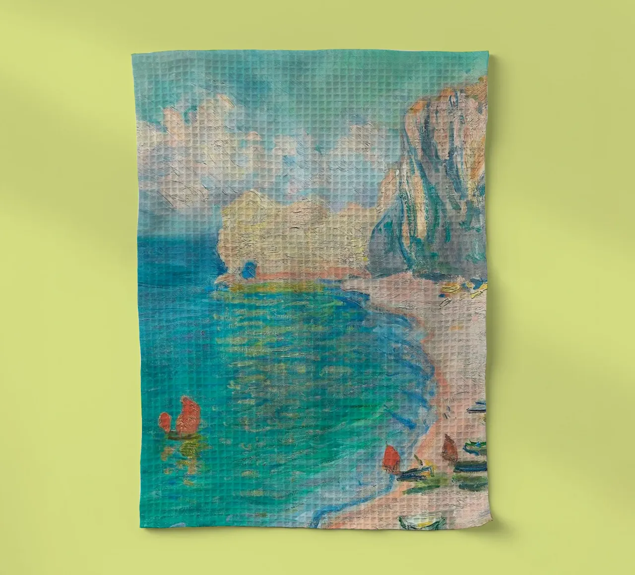 tableau panoramique claude monet torchon de belong shop